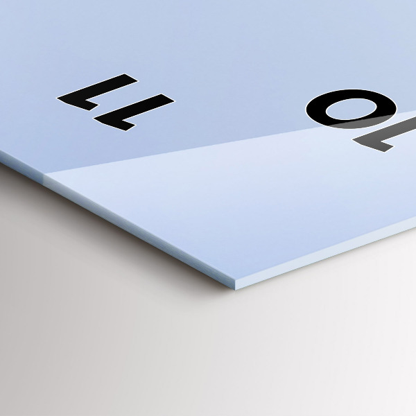 Reloj de cristal vertical Montañas junto al océano - espejomat.es