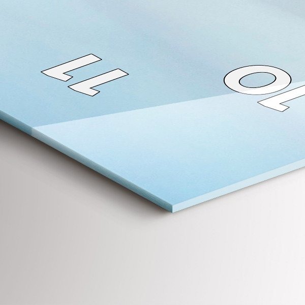 Reloj de cristal vertical Puente de Carlos en Praga - espejomat.es