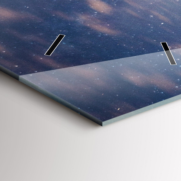 Reloj de cristal vertical Montañas al atardecer - espejomat.es