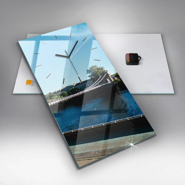 Reloj de vidrio vertical Southportland Escocia - espejomat.es