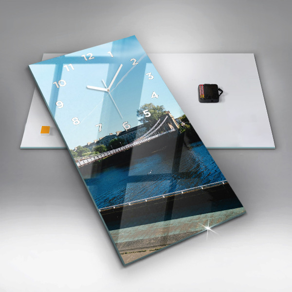 Reloj de vidrio vertical Southportland Escocia - espejomat.es