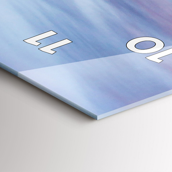 Reloj de cristal vertical Cabaña en las montañas - espejomat.es