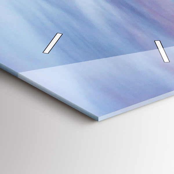 Reloj de cristal vertical Cabaña en las montañas - espejomat.es