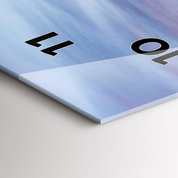 Reloj de cristal vertical Cabaña en las montañas - espejomat.es