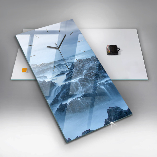 Reloj de vidrio vertical Faro - espejomat.es