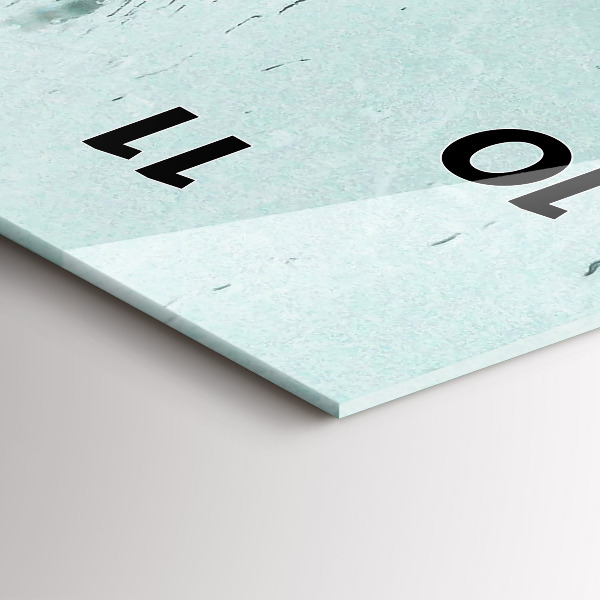 Reloj de cristal vertical Londres lluvioso - espejomat.es