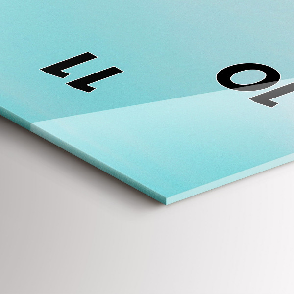 Reloj de vidrio vertical Cabina telefónica - espejomat.es