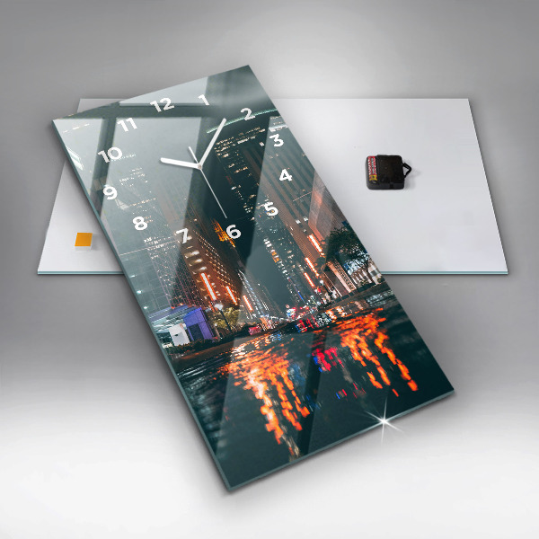 Reloj de cristal vertical Hotel Hilton en Houston - espejomat.es