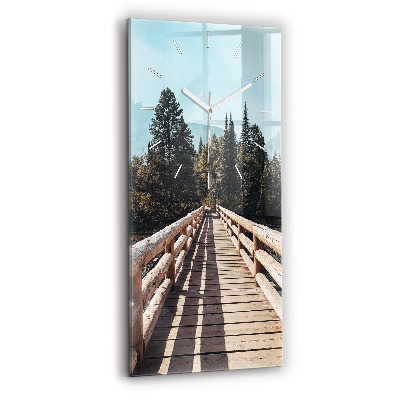 Reloj vertical Montañas en Yellowstone - espejomat.es