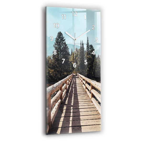 Reloj vertical Montañas en Yellowstone - espejomat.es