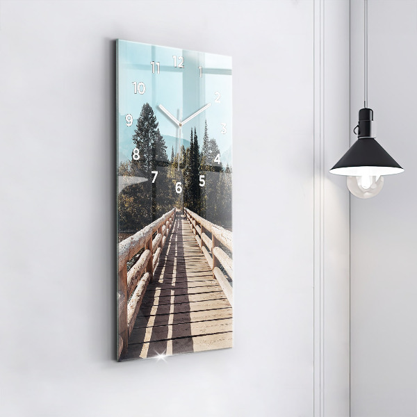 Reloj vertical Montañas en Yellowstone - espejomat.es