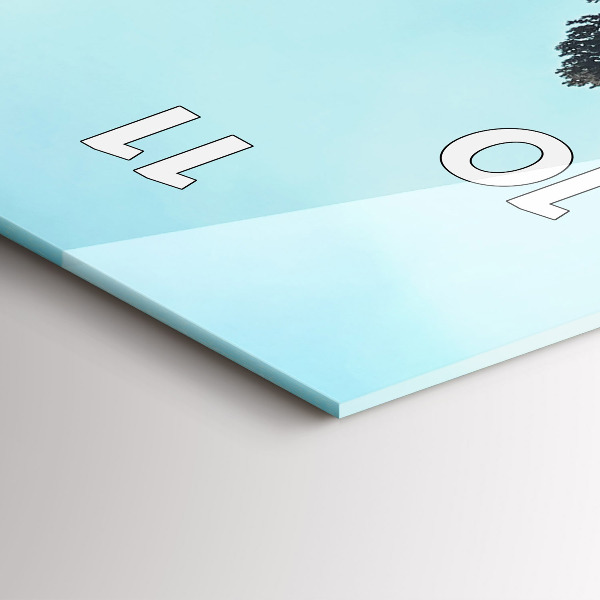 Reloj vertical Montañas en Yellowstone - espejomat.es