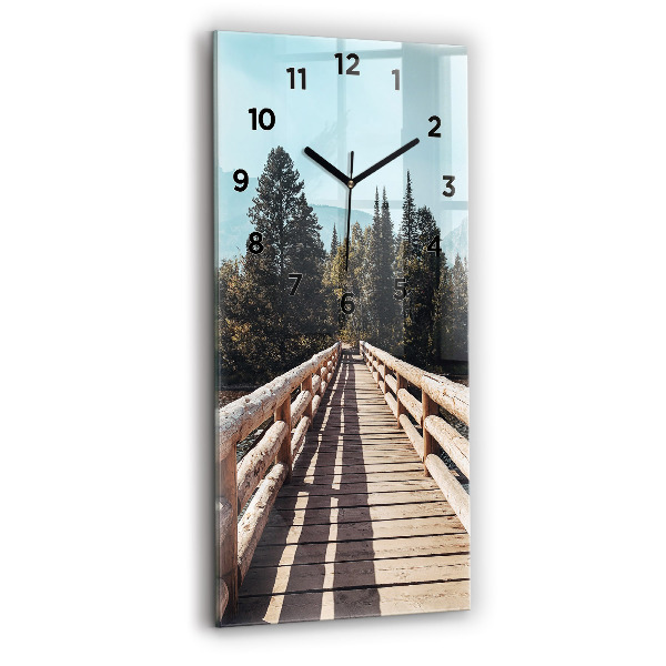 Reloj vertical Montañas en Yellowstone - espejomat.es