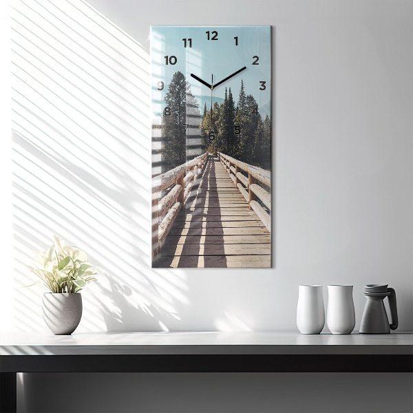 Reloj vertical Montañas en Yellowstone - espejomat.es