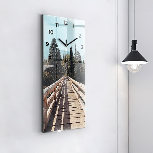 Reloj vertical Montañas en Yellowstone - espejomat.es