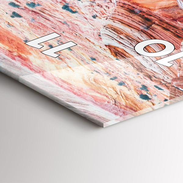 Reloj de vidrio vertical Pintoresco Gran Cañón - espejomat.es