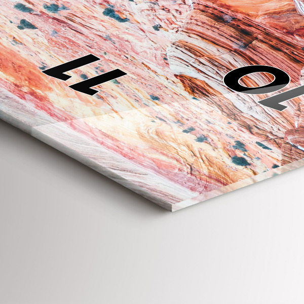 Reloj de vidrio vertical Pintoresco Gran Cañón - espejomat.es