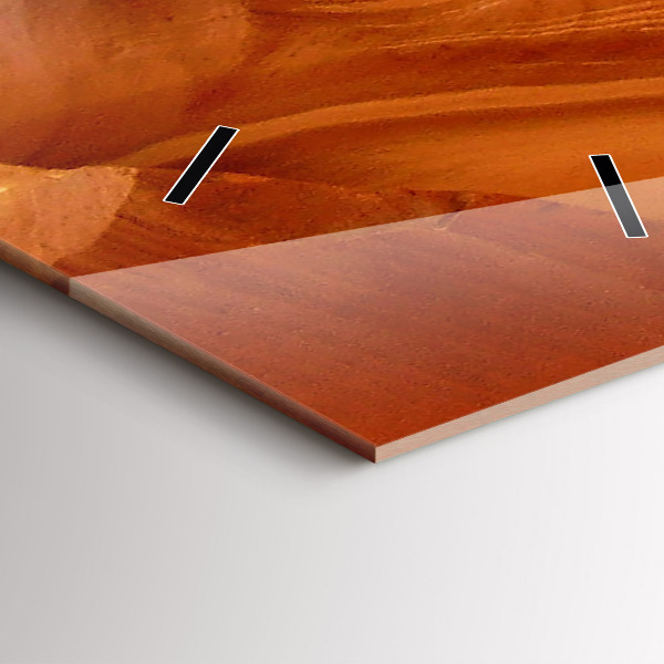 Reloj de vidrio vertical Cañón del desierto - espejomat.es