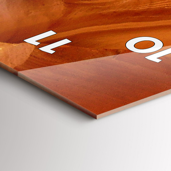 Reloj de vidrio vertical Cañón del desierto - espejomat.es