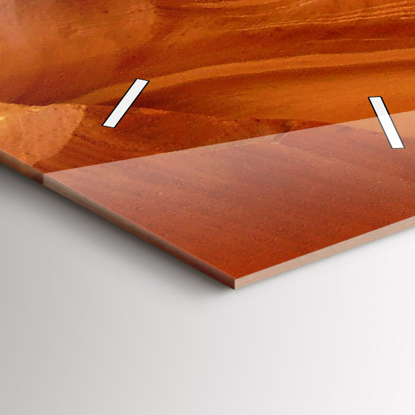 Reloj de vidrio vertical Cañón del desierto - espejomat.es