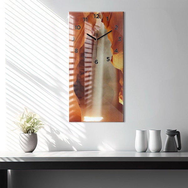 Reloj de vidrio vertical Cañón del desierto - espejomat.es