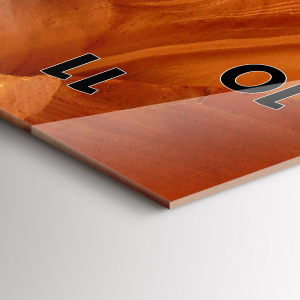 Reloj de vidrio vertical Cañón del desierto - espejomat.es