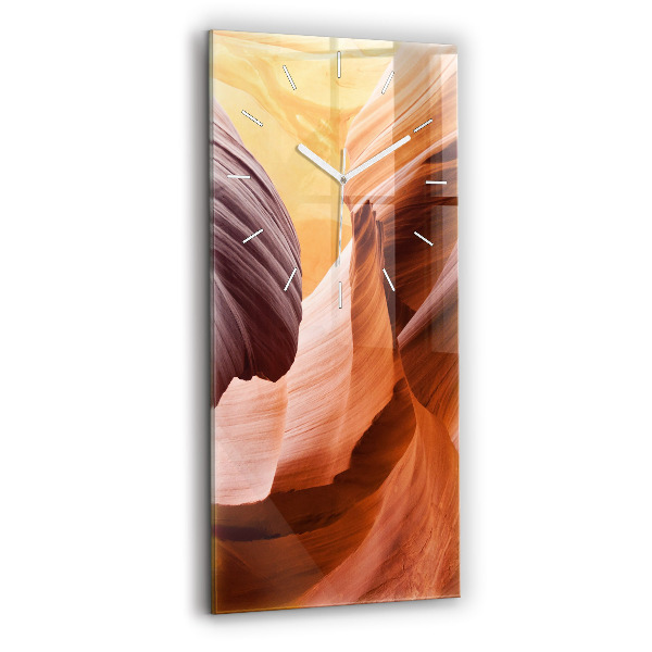 Reloj de cristal vertical Cañón del Antílope - espejomat.es