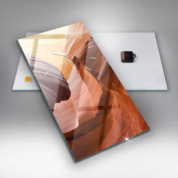 Reloj de cristal vertical Cañón del Antílope - espejomat.es