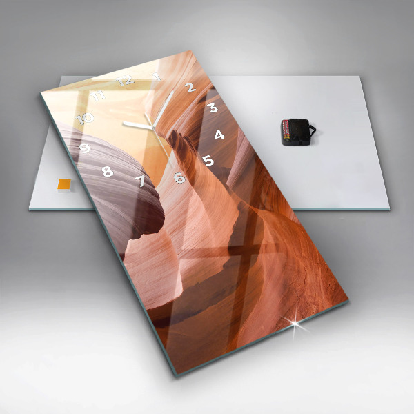 Reloj de cristal vertical Cañón del Antílope - espejomat.es