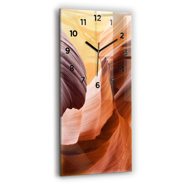 Reloj de cristal vertical Cañón del Antílope - espejomat.es