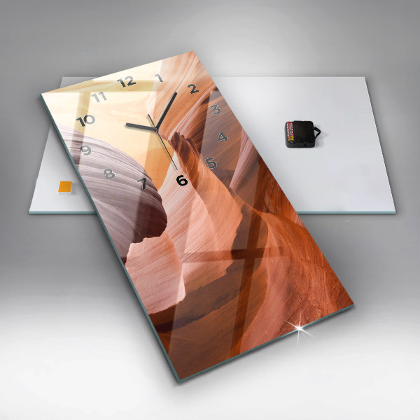 Reloj de cristal vertical Cañón del Antílope - espejomat.es