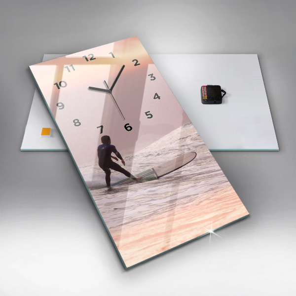 Reloj vertical Surfista en Hawai - espejomat.es