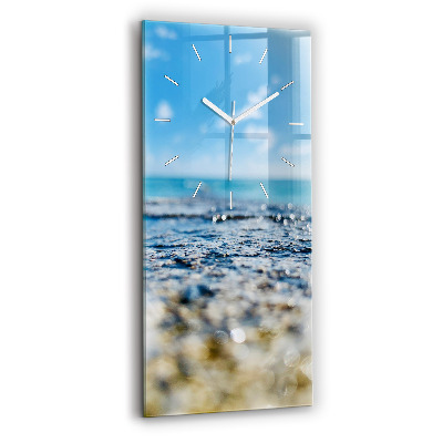Reloj vertical Fotografía del agua - espejomat.es