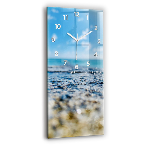 Reloj vertical Fotografía del agua - espejomat.es