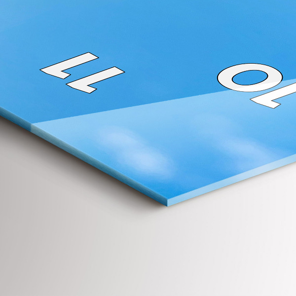 Reloj vertical Fotografía del agua - espejomat.es