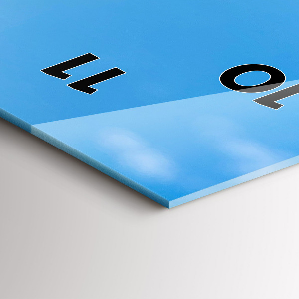 Reloj vertical Fotografía del agua - espejomat.es