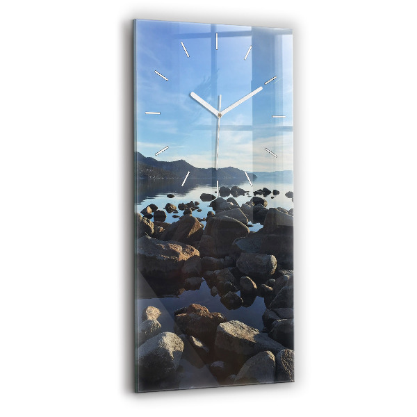 Reloj de cristal vertical Vista del mar - espejomat.es