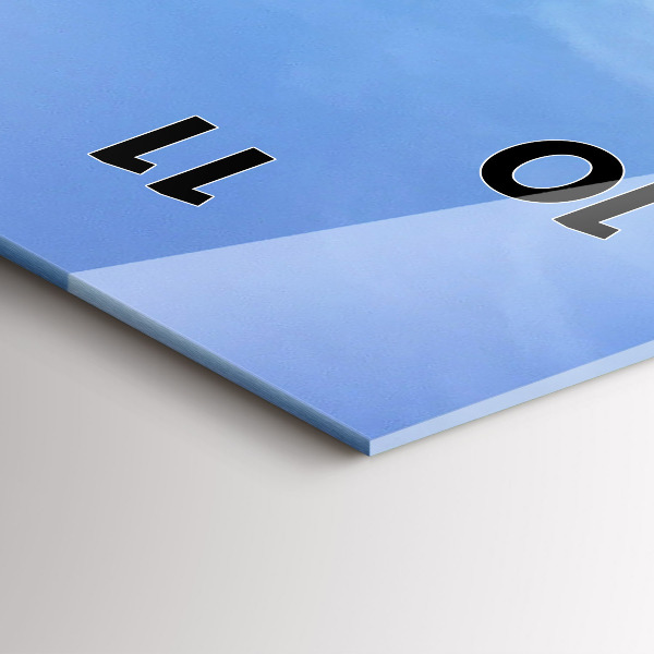 Reloj de cristal vertical Vista del mar - espejomat.es