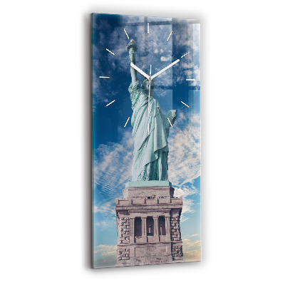 Reloj de cristal vertical Estatua de la Libertad Nueva York - espejomat.es