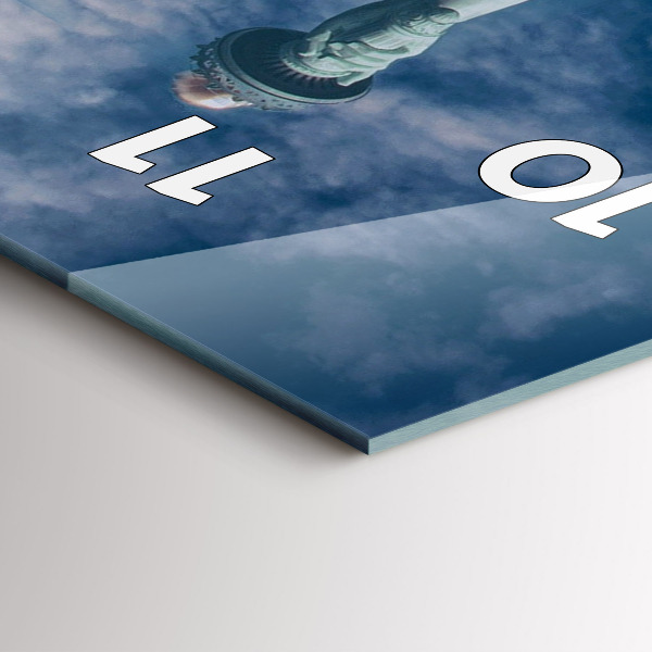 Reloj de cristal vertical Estatua de la Libertad Nueva York - espejomat.es