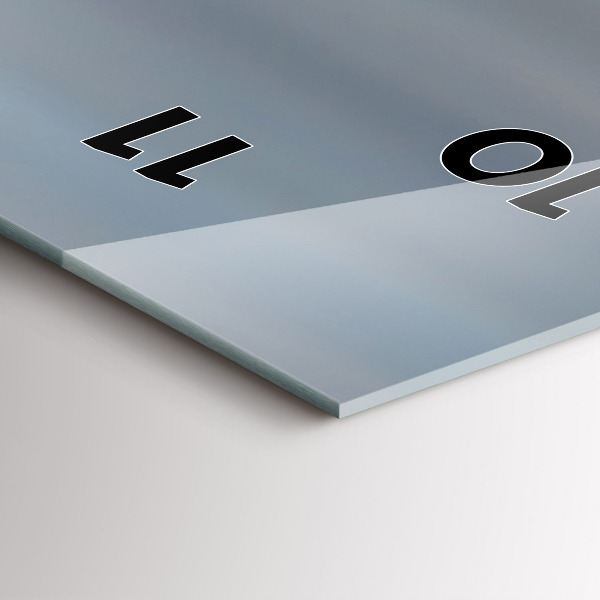 Reloj vertical La bandera estadounidense ondeando - espejomat.es