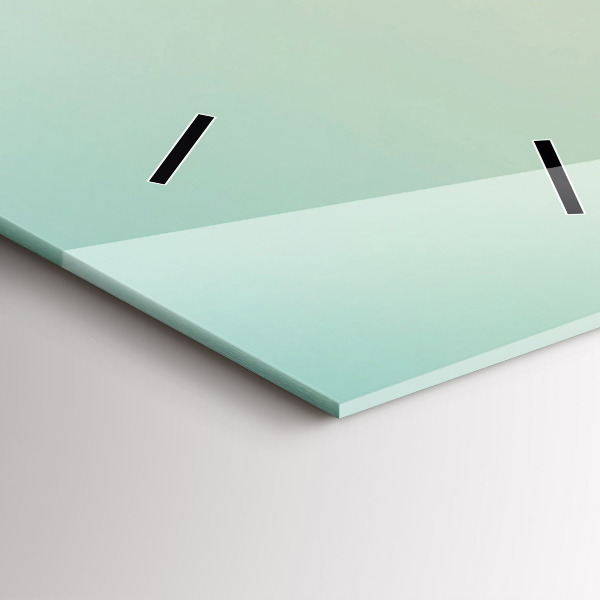 Reloj de cristal vertical Palmeras en Malibú - espejomat.es