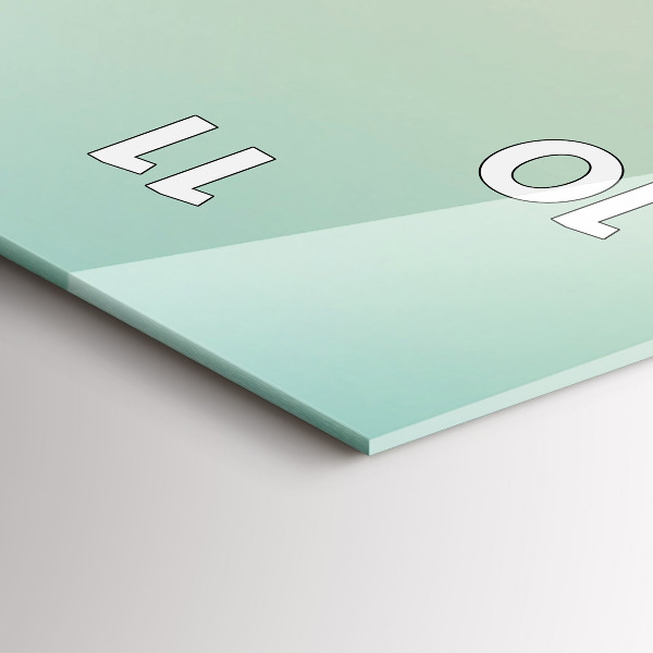 Reloj de cristal vertical Palmeras en Malibú - espejomat.es