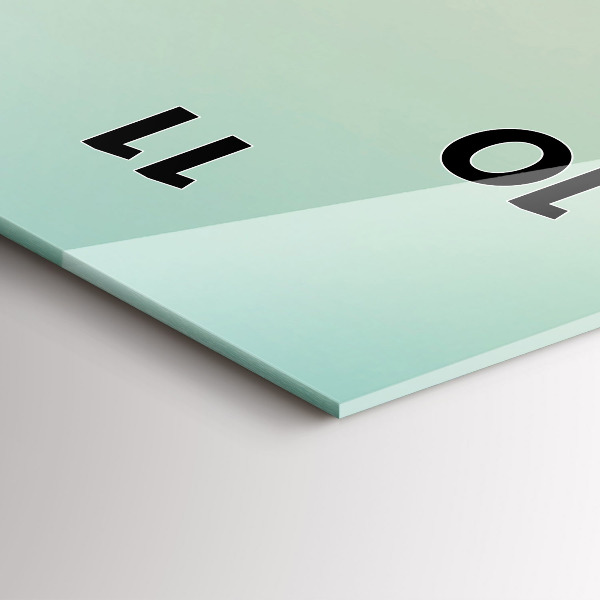 Reloj de cristal vertical Palmeras en Malibú - espejomat.es