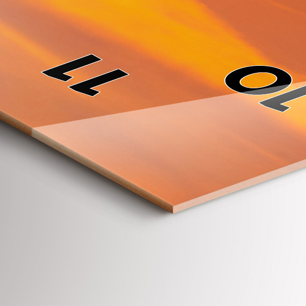 Reloj vertical Lago Balaton al atardecer - espejomat.es