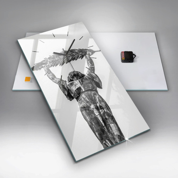 Reloj de cristal vertical La Estatua de la Libertad en Budapest - espejomat.es