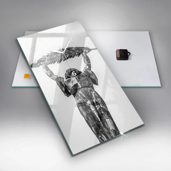 Reloj de cristal vertical La Estatua de la Libertad en Budapest - espejomat.es
