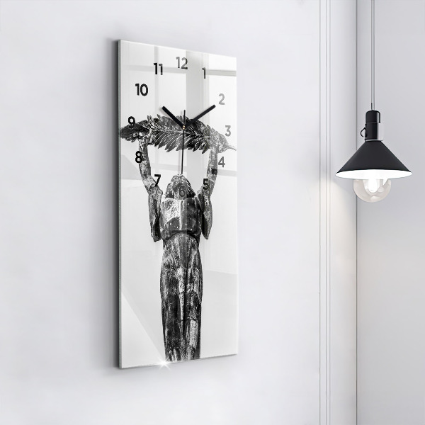 Reloj de cristal vertical La Estatua de la Libertad en Budapest - espejomat.es