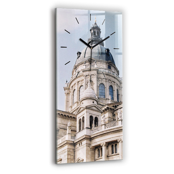 Reloj de vidrio vertical Basílica de San Esteban - espejomat.es