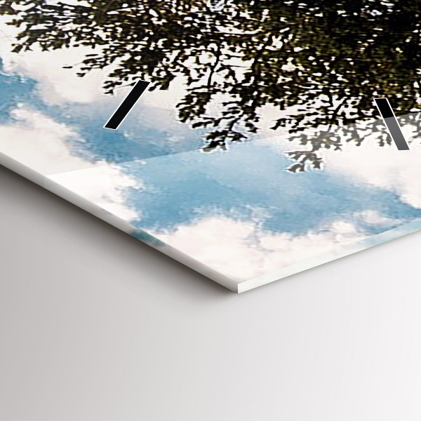 Reloj de vidrio vertical Árbol en una colina - espejomat.es